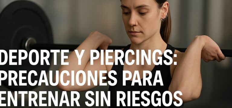 Deporte y piercing: Entrenar con un piercing recien hecho